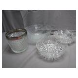 Four Pressed Glass Bowls for Any Occasion