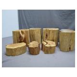7 Rustic Wood Stump Pieces