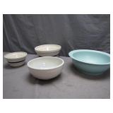 Four Ceramic Mixing Bowls