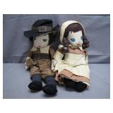 Handmade Pioneer Dolls, Circa Early 20th Century