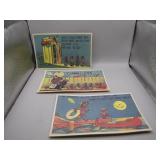 3 Black Americana Postcards