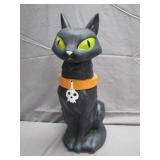 Plastic Black Cat Figurine With Sound
