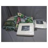 Sateen Sheets and Decorative Throw Set