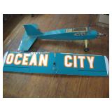 Ocean City RC Airplane in Bold Teal Design