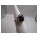 Sterling Silver Ring With Gemstone ï¿½ Size 7