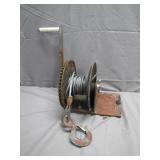 Heavy-Duty Hand Winch With Steel Cable