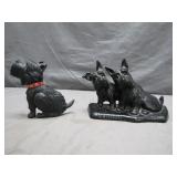 Cast Iron Scottie Dog Figurines