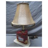 Walkers Tin Lamp with Beaded Shade