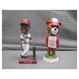 Dusty Baker and Good Neigh Bear Bobbleheads