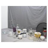 Eclectic Kitchen and Glassware Set
