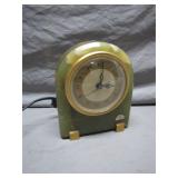 Mid-Century Onyx Electric Desk Clock