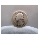 1942-D Washington Silver Quarter