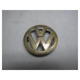 Solid Brass VW Logo Belt Buckle