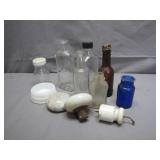 Vintage Bottles and Porcelain Items