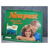 Newport Advertising Metal Sign