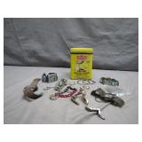 Watches And Jewelry With Tea Tin
