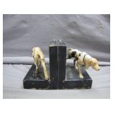 Dog-Themed Cast Iron Bookends