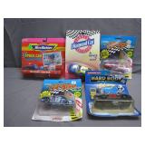 Racing Die-Cast Cars in Packaging