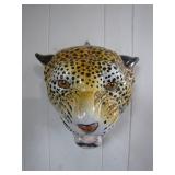 Handcrafted Ceramic Leopard Wall Head