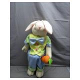 Plush Bunny With Carrot and Bow Tie Plush Bunny With Carrot and Bow Tie