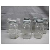 8 Mason Jars With Zinc Lids 8 Mason Jars With Zinc Lids