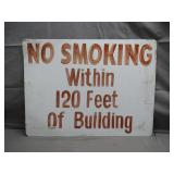 No Smoking Sign With 120-Foot Rule No Smoking Sign With 120-Foot Rule