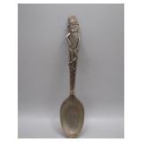 Silver Plated Spoon Featuring Top-Hatted Mr....