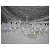 Elegant Assortment of Glassware With Decanter Elegant Assortment of Glassware With Decanter