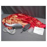 Compact Steam Brush with Red-Gold Fabric Compact Steam Brush with Red-Gold Fabric
