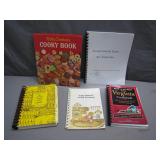 Five Spiral-Bound Cookbooks Five Spiral-Bound Cookbooks