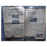 (2) WWII Stars & Stripes Newspapers, 1945 (2) WWII Stars & Stripes Newspapers, 1945