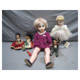 Eclectic Five-Piece Doll Collection Set Eclectic Five-Piece Doll Collection Set