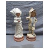 Ceramic Figurines with Bases Ceramic Figurines with Bases