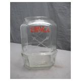 Lance Glass Countertop Jar with Lid Spot Missing Lance Glass Countertop Jar with Lid Spot Missing