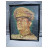 Framed Portrait of General Douglas MacArthur Framed Portrait of General Douglas MacArthur