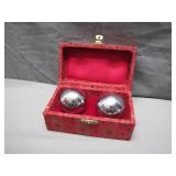 Baoding Balls in Ornate Storage Box Baoding Balls in Ornate Storage Box