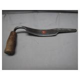 Vintage Curved Draw Knife With Wooden Handle Vintage Curved Draw Knife With Wooden Handle