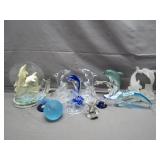 Glass Dolphin Sculptures Glass Dolphin Sculptures