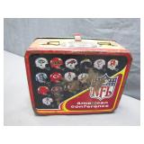 NFL Themed Metal Lunchbox Circa 1970s NFL Themed Metal Lunchbox Circa 1970s