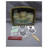 Foster�s Lager Tray, Naval Patches & Straight... Foster�s Lager Tray, Naval Patches & Straight...