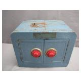 Blue Metal Double-Dial Coin Bank Blue Metal Double-Dial Coin Bank