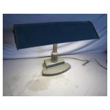 Vintage Metal Desk Lamp with Green Shade Vintage Metal Desk Lamp with Green Shade