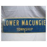 Lower Macungie Township Metal Sign Lower Macungie Township Metal Sign