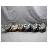 Six Plastic Duck Decoys With Weights Six Plastic Duck Decoys With Weights