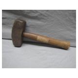 Handmade Wooden-Handled Metal Hammer