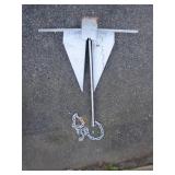 Steel Boat Anchor with Chain
