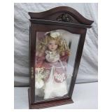 Brass Key Keepsakes Doll In Display Case