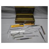 Vintage Tool Kit With Metal Box