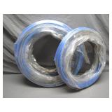 Large Spools of Blue Flexible Tubing
