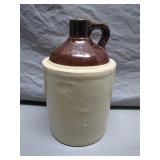 Stoneware Jug With Brown Glazed Top